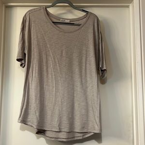 Barefoot Dreams Size XL Malibu Collection Mist Slub Jersey Drop Shoulder T-Shirt